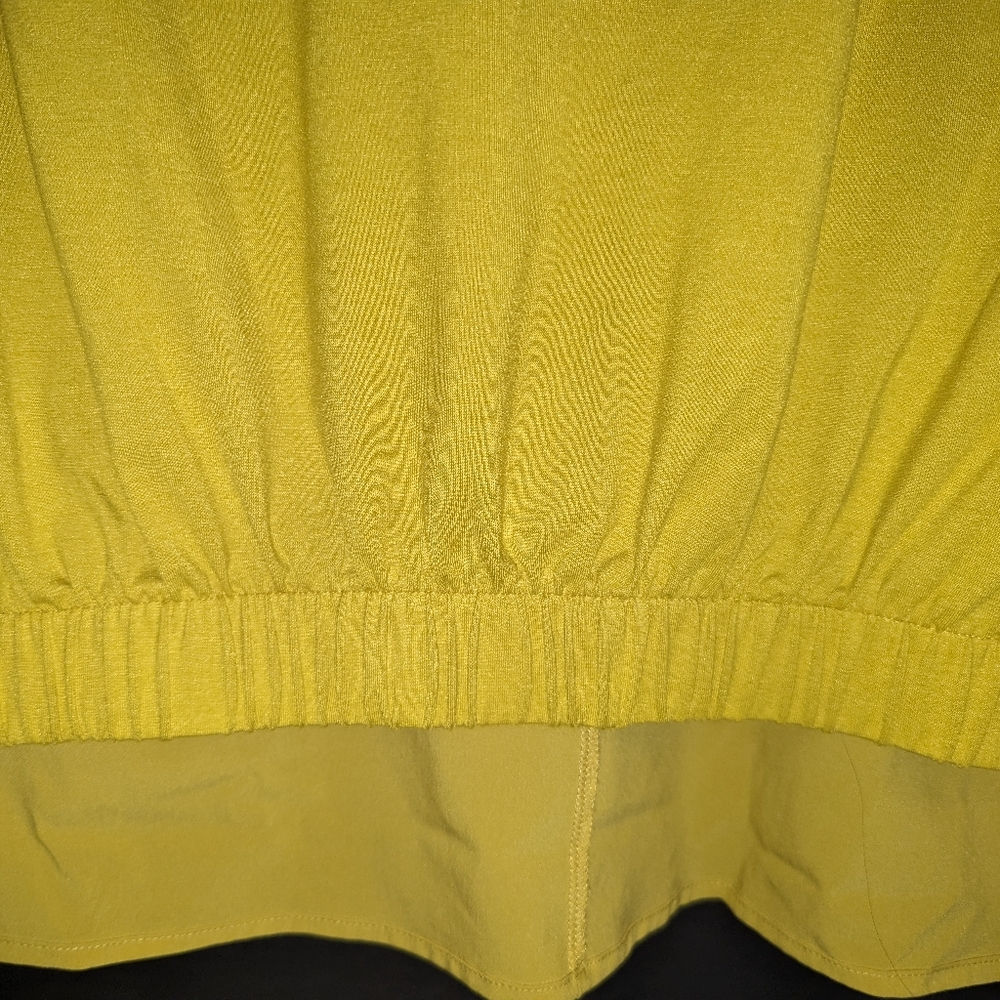 Joe Fresh+ Cap Sleeve Mix Media Top Size 1X - Picture 4 of 4